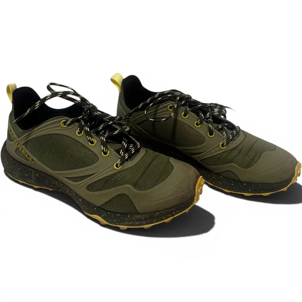 Merrell MTL Skyfire 8 Trail Running Shoes Modern Olive Green Speckled Sole